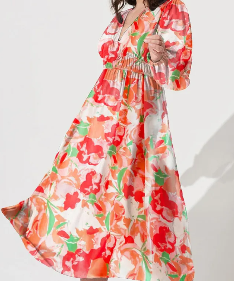 Celine | Vestido Feminino com Padrão Floral