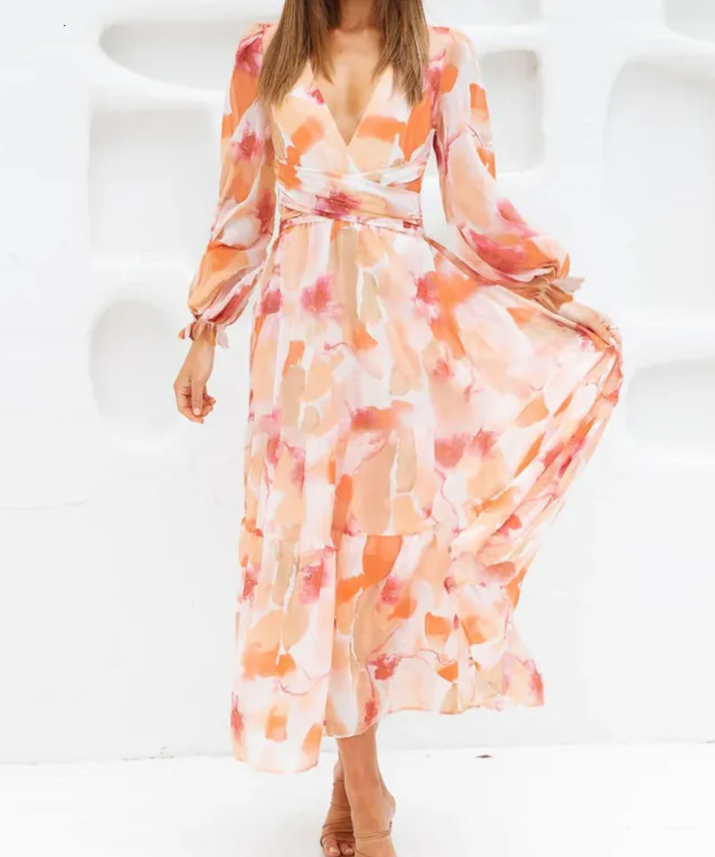 Celine | Vestido Feminino com Padrão Floral