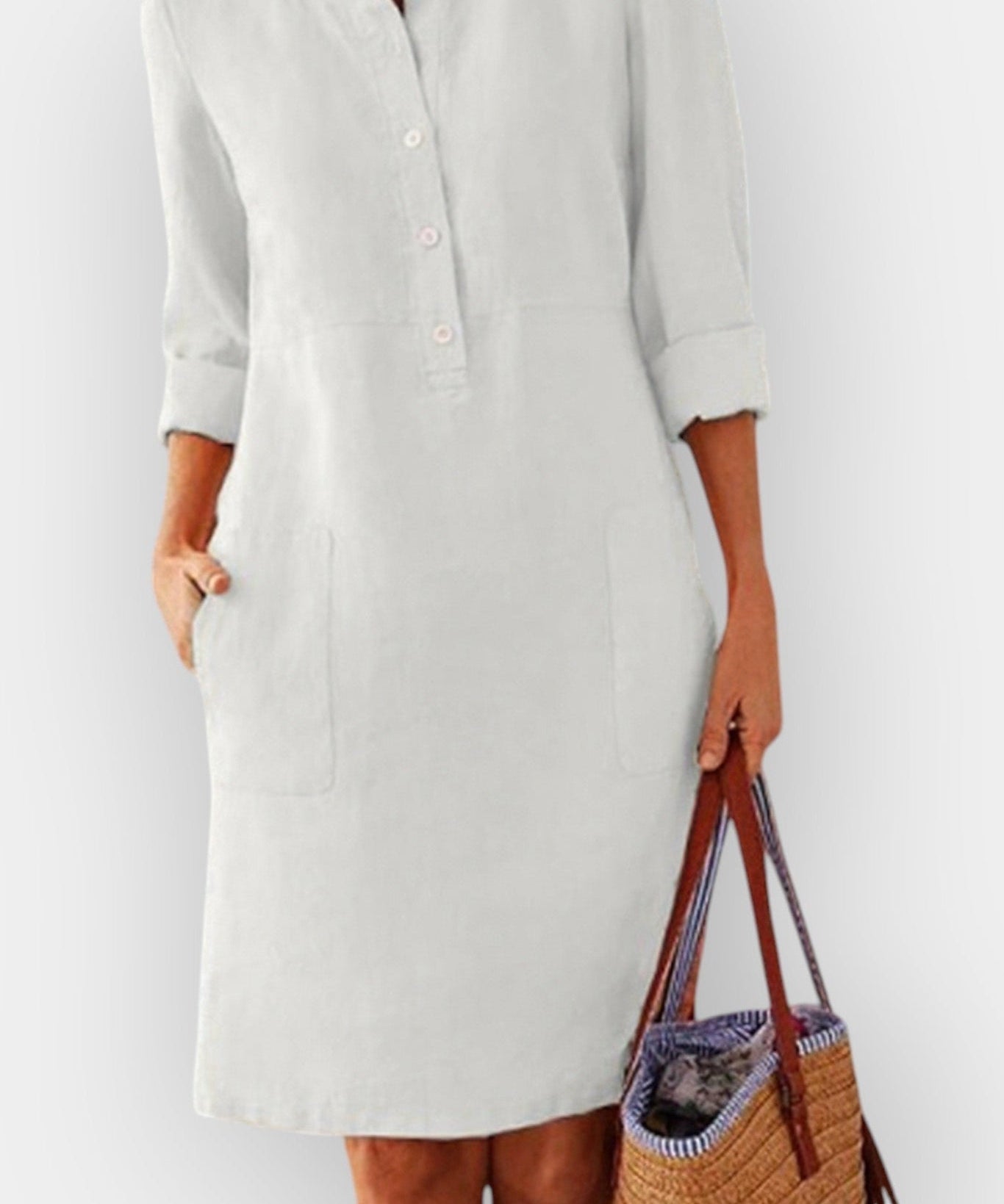 Teresa | Vestido Estampado Gráfico Verão