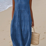 Sara - Vestido Midi Padrão Geométrico