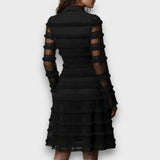 Paulina – Vestido Midi Transparente com Franja
