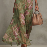 Marianne™ | Vestido maxi halter floral
