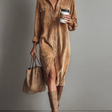 Vera - Vestido Midi de Corda Larga