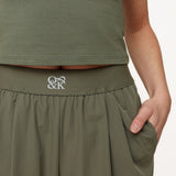 Calças Exército Groene O&K com Pés Largos - Broek