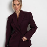 Detalhe Premium de Beringela - Blazer