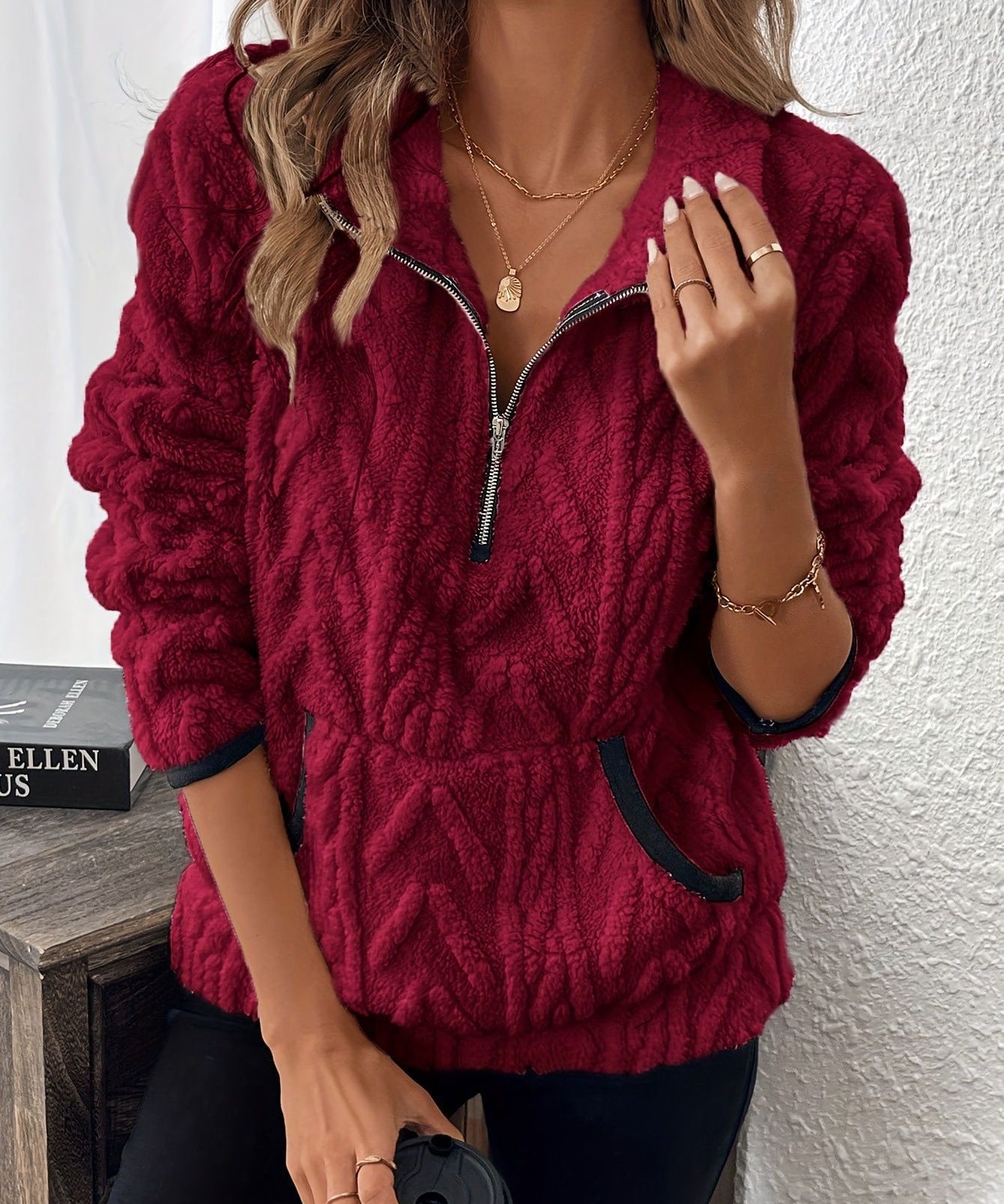 Alpine - Camisola Macia de Fecho