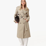 Bege Detalhe Longo - Trenchcoat