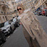 Bege Detalhe Longo - Trenchcoat