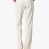 Bege Calças Clássicas Ajustadas - Pantalon