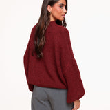 Bordeaux Lã Tricotada - Sweater
