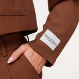 Bruine Studio Cropped - Casaco
