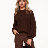 Pullover de Lã Castanho