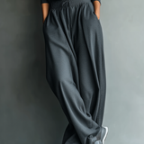 Conjunto de Malha Strick com Calças Largas
