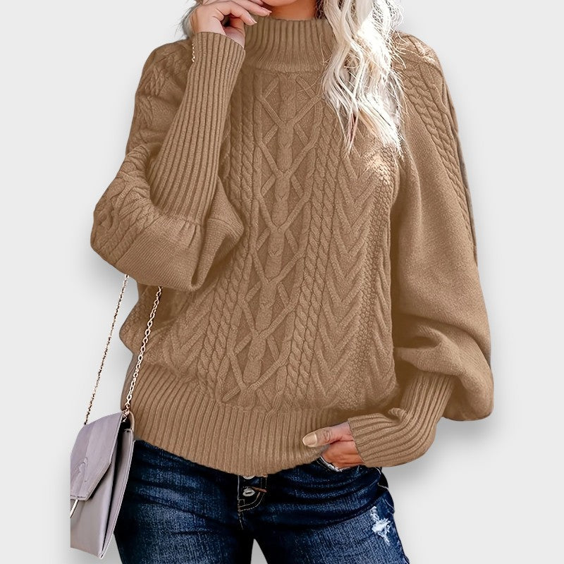 Tinsley | Sweater de Malha Casual de Manga Longa