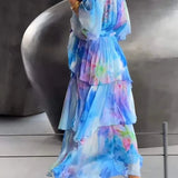 Cassia – Vestido elegante em chiffon