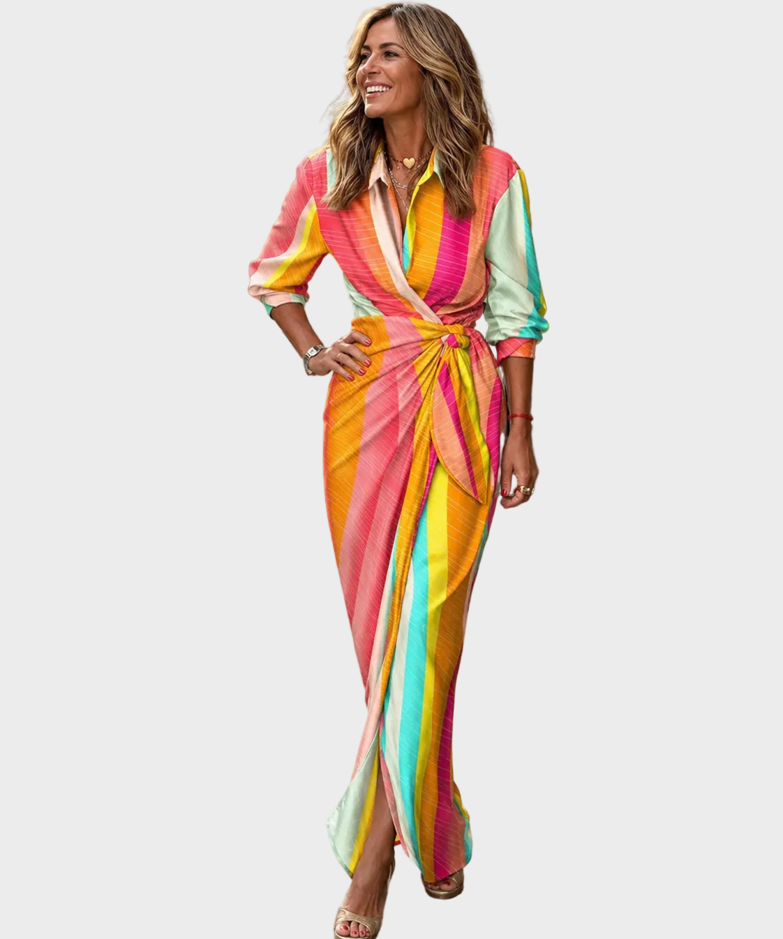 Lola - Maxi Print Vestido