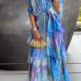 Cassia – Vestido elegante em chiffon
