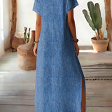 Hélène™ | Vestido de denim retro