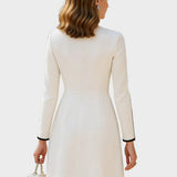 Ksenia – vestido midi em contraste