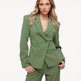 Blazer Verde Luxuoso Ajustado