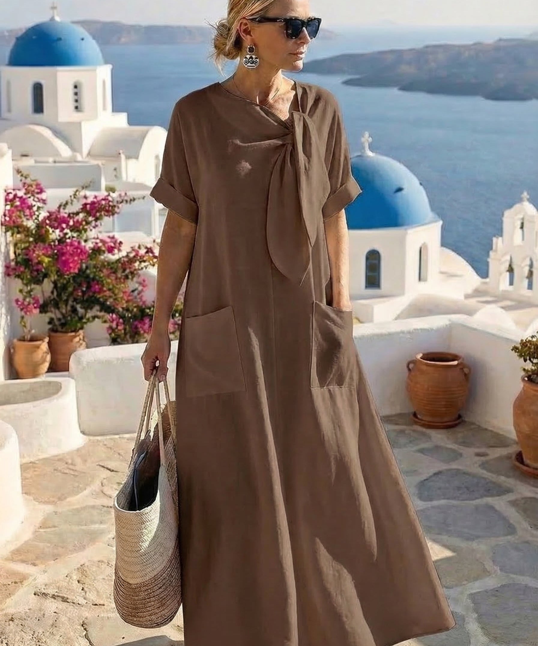Fleur™ Vestido Elegante com Bolsos
