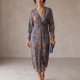 Celeste | Vestido Midi Elegância Florida