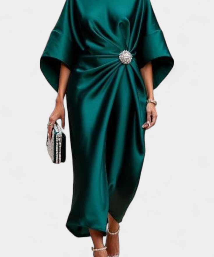 Dubravka - Vestido Cetim Elegante