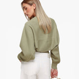 Cropped em Malha Caqui - Colete