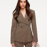 Blazer Khaki Luxe Ajustado