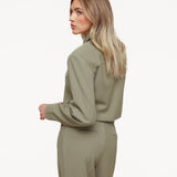Khaki Studio Rits - Casaco