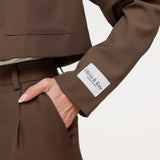 Jas Cropped Khaki Studio