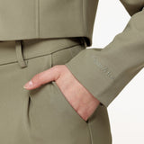Khaki Studio Rits - Casaco