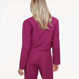 Luz Aubergine Luxe Estúdio Cropped - Casaco
