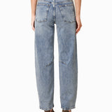 Calças de Lona Azul Claro - Jeans