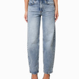 Calças de Lona Azul Claro - Jeans