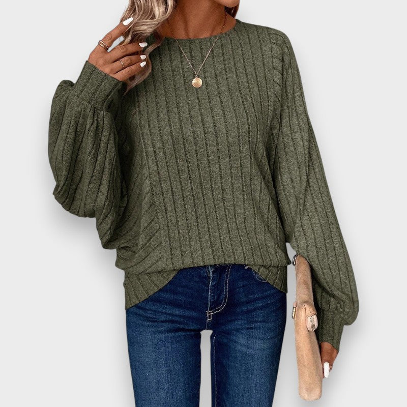 Nala | Blusa de Manga Longa Elegância Relaxada