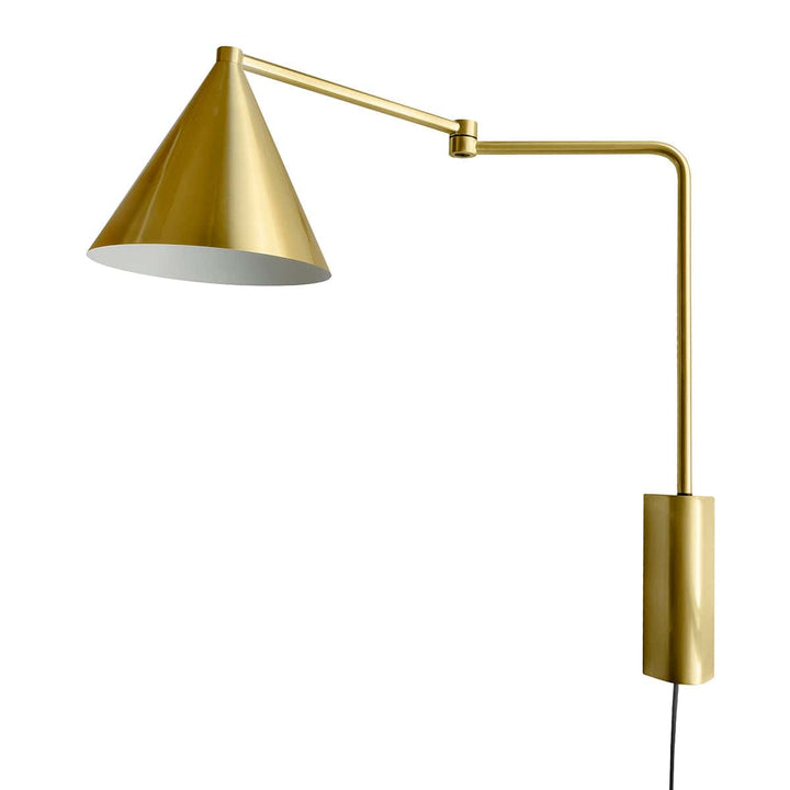 Más | Væglampe i Børstet Messing Finish