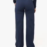 Calças de Jogging Navy com Pernas Largas