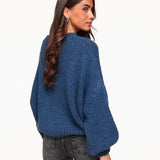 Pullover de Lã Azul Marinho