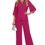Laura | Conjunto Formal Sofisticado de Corte Solto