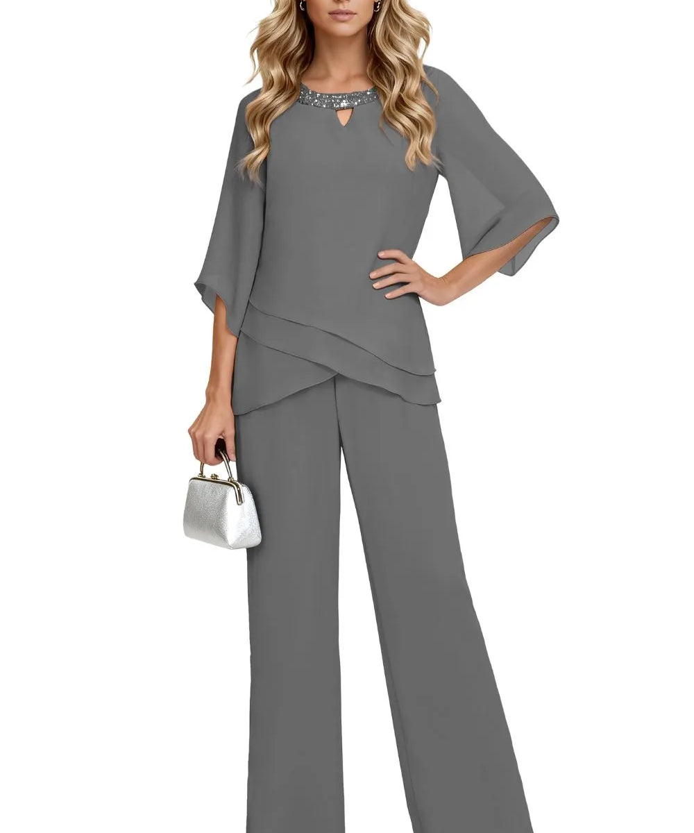 Laura | Conjunto Formal Sofisticado de Corte Solto