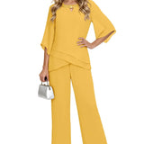 Laura | Conjunto Formal Sofisticado de Corte Solto