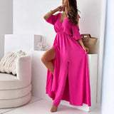 Fleur™ | Elegante Maxi-vestido com Fenda