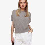 Top de Malha Taupe SS