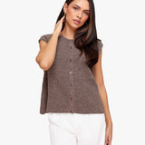 Colete Taupe Sem Mangas - Gilet