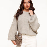 Tricot de Lã Taupe - Sweater