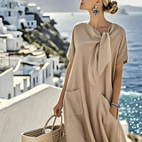 Fleur™ Vestido Elegante com Bolsos