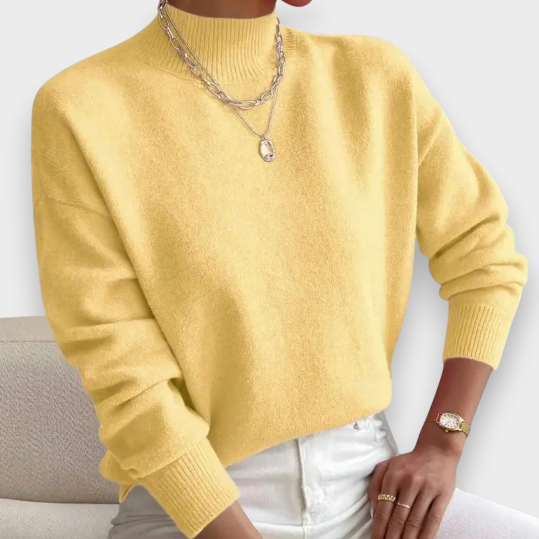Erika | Pullover Elegante e Confortável com Gola Alta