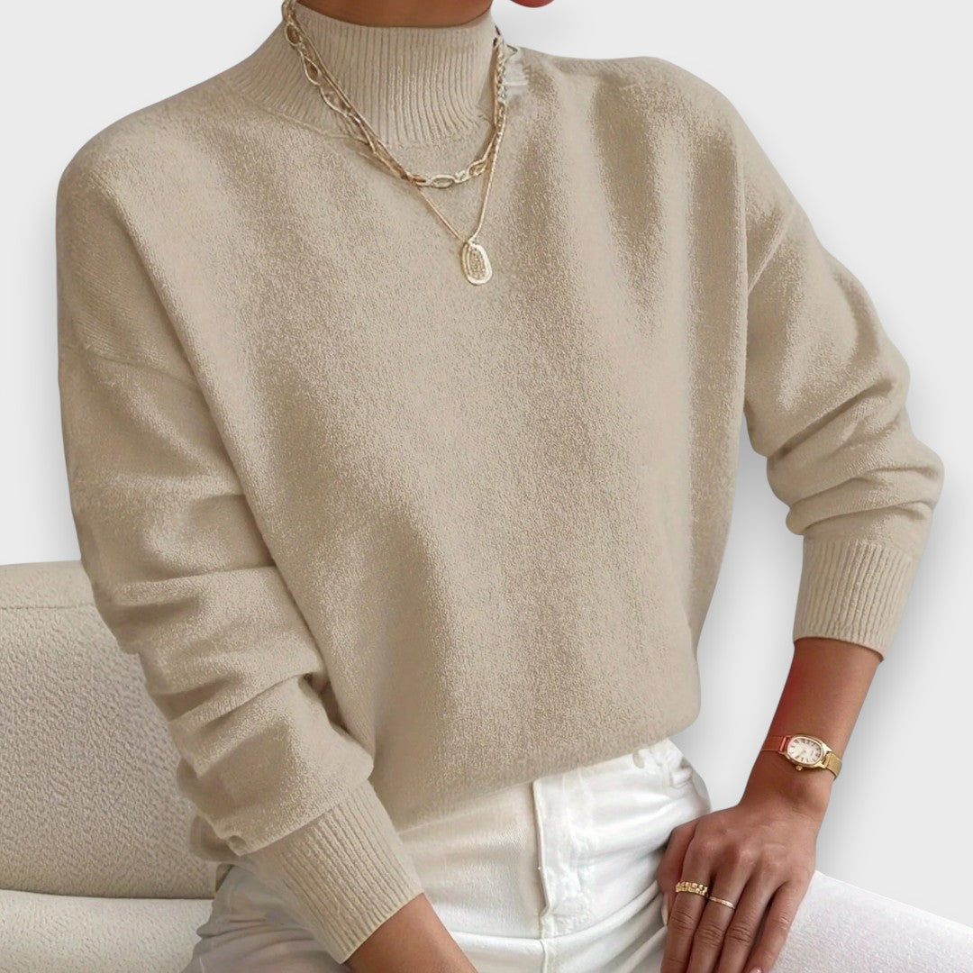 Erika | Pullover Elegante e Confortável com Gola Alta