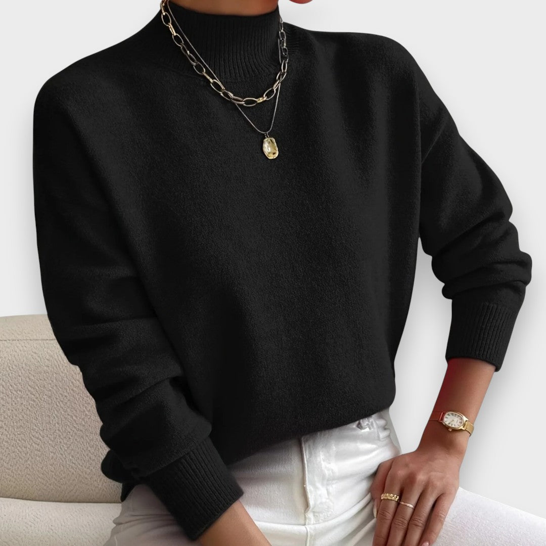 Erika | Pullover Elegante e Confortável com Gola Alta
